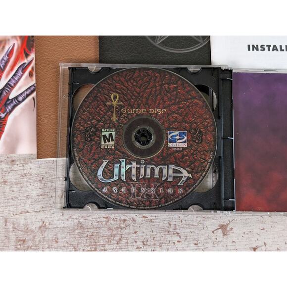Vtg Ultima IX 9 Ascension Big Box PC Video Game w Cloth Map Cards - Picture 4 of 16